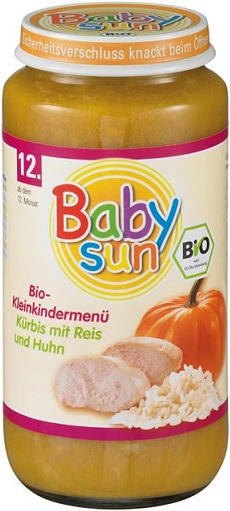 Baby Sun obiadek BIO dynia z ryżem i kurczakiem