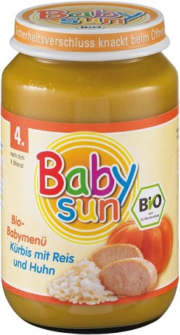 Baby Sun obiadek BIO dynia z ryżem i kurczakiem