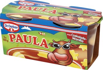 paula Desré milk with the taste of chocolate- vanilla
