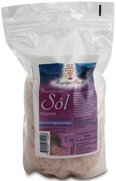 Mill Organic Himalayan Pink Salt 2-4 mm thick