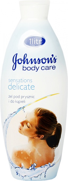 johnsons body care shower gel and bath sensation delicat