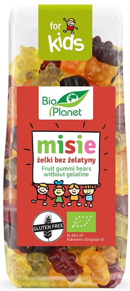 Bio Planet Misie żelki bez żelatyny bezglutenowe BIO