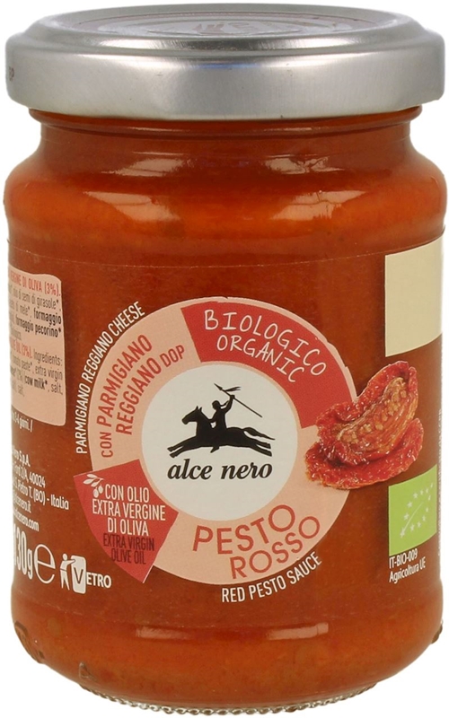 Alce Nero Pesto czerwone z suszonych pomidorów BIO