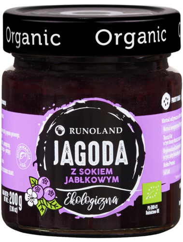 Runoland Dżem Jagoda z dokiem jabłkowym BIO