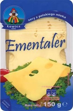 Emmentaler cheese slices