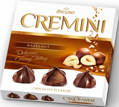 cremini конфеты шоколадные коробки с ореховым кремом