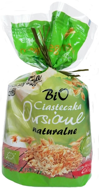 Bio Ania ciasteczka owsiane naturalne bez dodatku cukru BIO