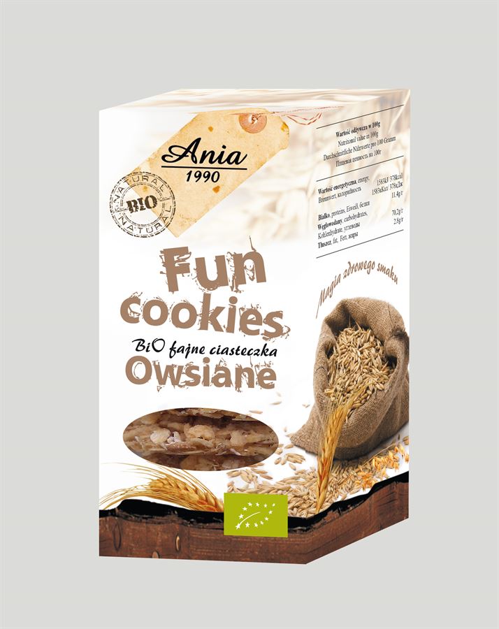 FUN biscuits d'avoine 120g BIO -BIO ANIA