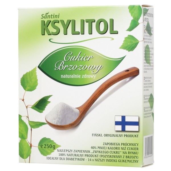 XYLITOL С КРИСТАЛЛ 250г - SANTINI ( ФИНЛЯНДИЯ )