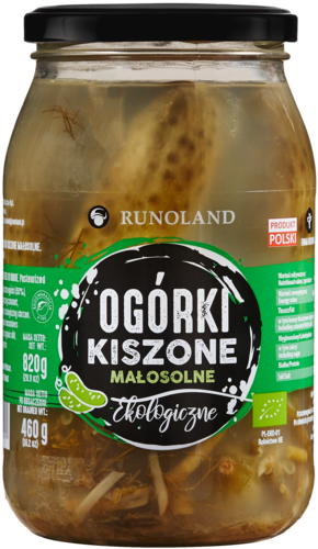 Runoland Ogórki kiszone małosolne BIO