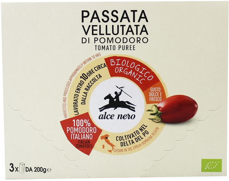 Alce Nero Sos pomidorowy passata 3x200g BIO