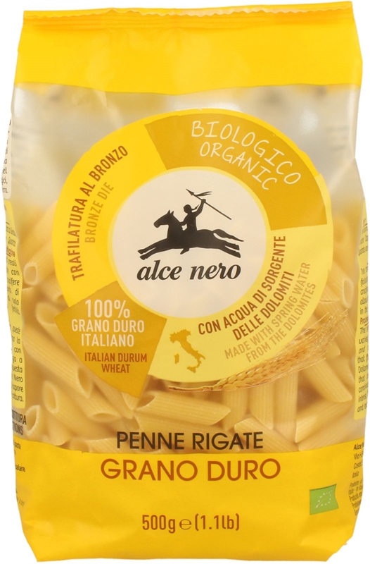 Alce Nero Nudeln Penne Rigate Grano Duro Grieß BIO