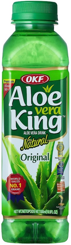 OKF Aloe Vera Rey beber partículas de aloe