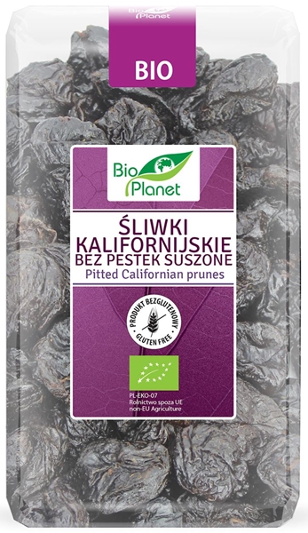 Bio Planet Śliwki kalifornijskie bez pestek suszone bezglutenowe BIO