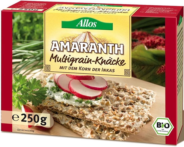 Allos BIO amaranth multi-grain crispbread