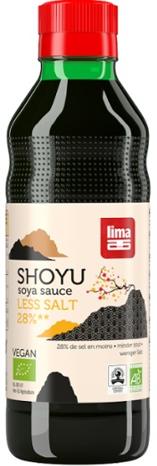 Лима Соево-пшеничный соус Shoyu BIO Mild на 28% меньше соли
