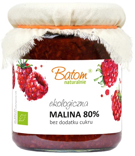 Batom ekologiczna malina 80% bez dodatku cukru