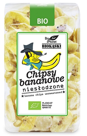 Bio Planet Chipsy bananowe niesłodzone BIO