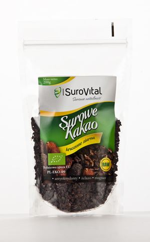 crushed raw cacao beans bio