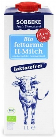 Sobbeke mleko UHT 3,5% bez laktozy, BIO