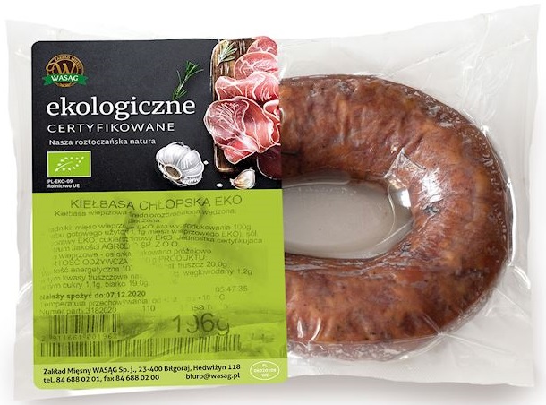 Wasąg Kiełbasa chłopska BIO