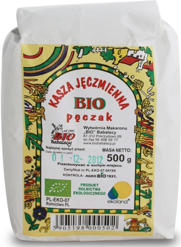 Babalscy Kasza jęczmienna pęczak BIO