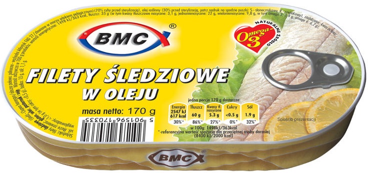 BMC Filety śledziowe w oleju