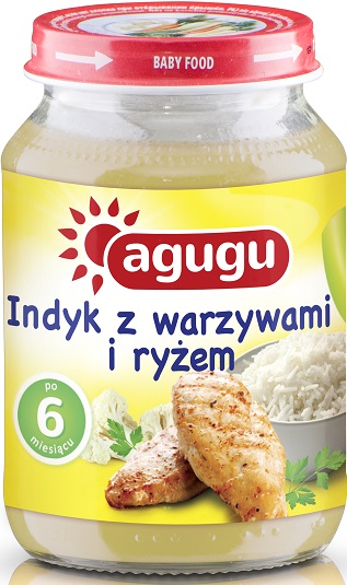 Agugu obiadek indyk z warzywami i ryżem