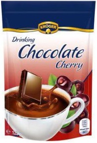 drinking chocolate with reduced level of fat with the taste of cherry