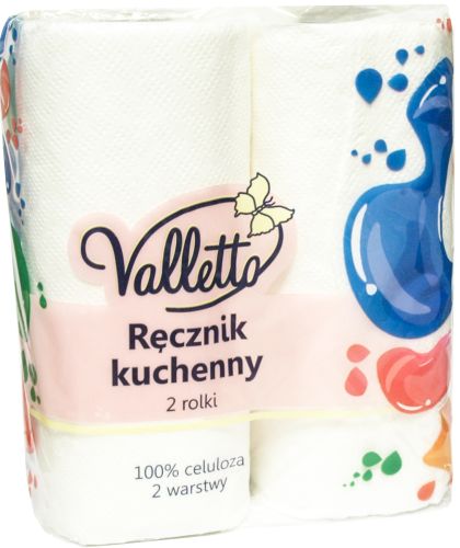 Valletto Ręcznik kuchenny 2-warstwowy biały