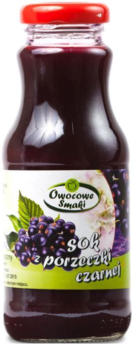Fruit flavors of juice pressed from blackcurrant BIO