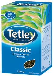 Té de hojas sueltas Tetley Classic Black
