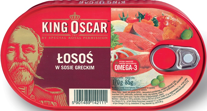 King Oscar łosoś w sosie greckim
