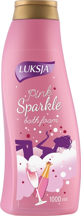 bath liquid pink sparkle