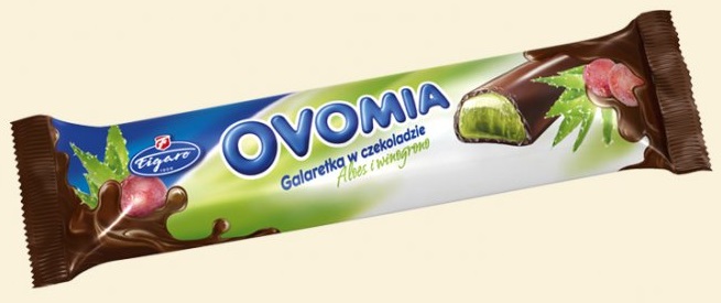 Figaro Ovomia Galaretka w czekoladzie Aloes i winogrono