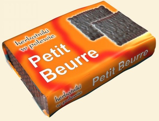 Petit Beurre biscuits in icing