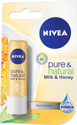 Nivea pure&natural Milk&Honey Pomadka z miodem i ekstraktem z mleka
