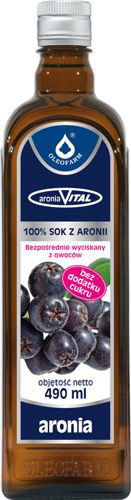 Oleofarm aroniaVital 100% sok z aronii, bezpośrednio wyciskany