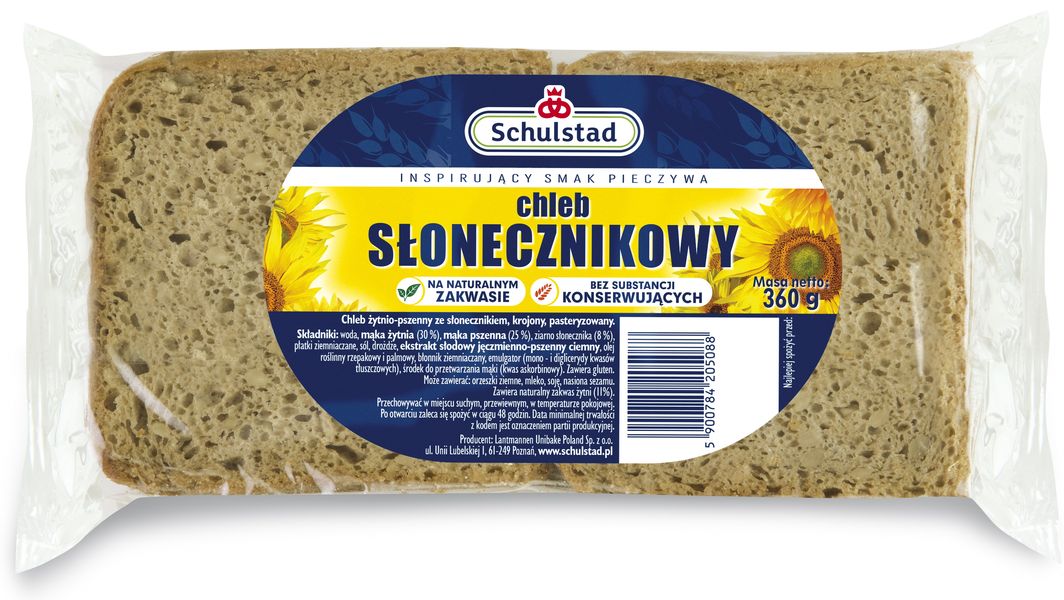 Schulstad chleb słonecznikowy żytnio-pszenny na naturalnym zakwasie