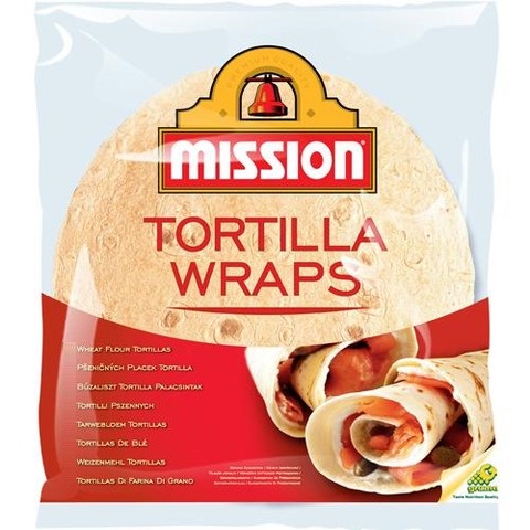 Mission Tortilla Wraps 4 tortille z mąki pszennej