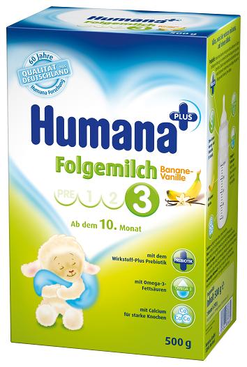 Humana 3 Premium bananowo-waniliowa z prebiotykiem mleko następne