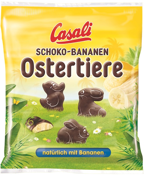 Casali chocolate-banana Easter animals