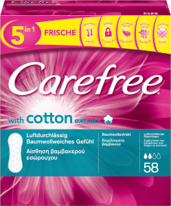 Carefree 5in1 with cotton extract wkładki higieniczne