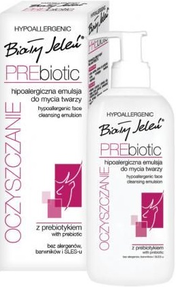 Biały Jelen PREbiotic hipoalergiczna emulsja do mycia twarzy Oczyszczanie