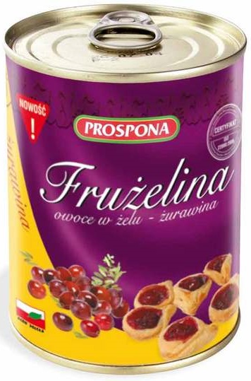 Prospona Frużelina żurawina w żelu