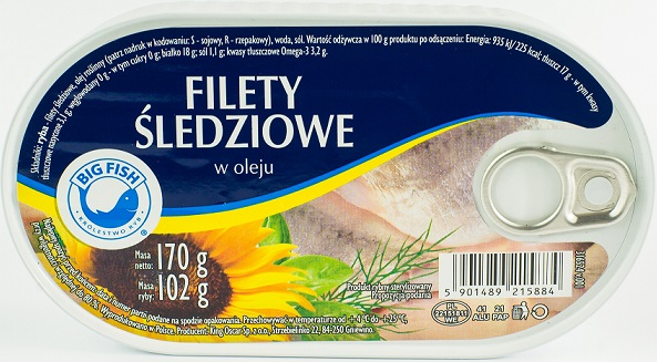 Big Fish herring fillets in oil