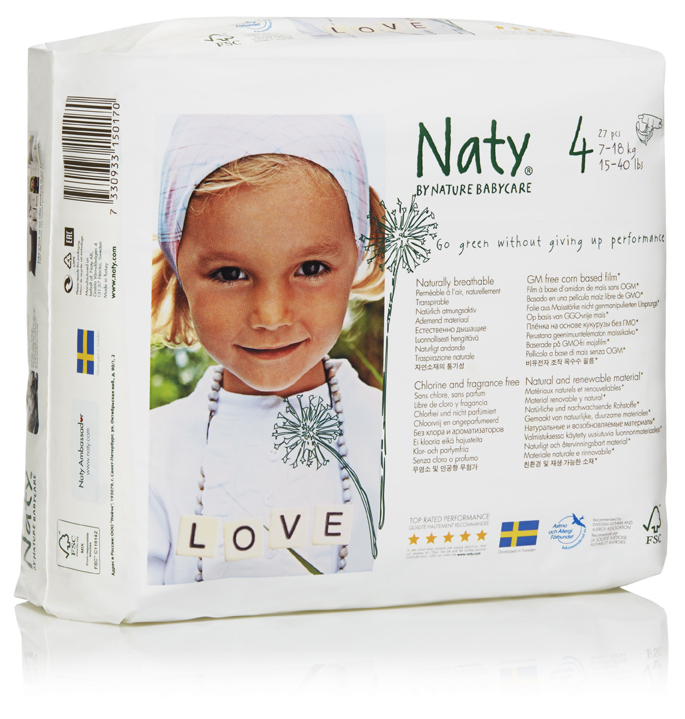 Ecological noses disposable diapers no.4 (7-18kg)