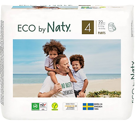 Ecological diapers 4 8-15 kg, disposable