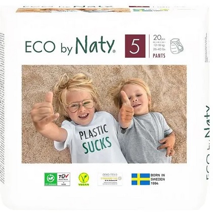 Organic disposable diapers no.5 (12 - 18kg . )