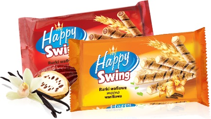 Flis Happy Swing rurki waflowe z nadzieniem kakaowym